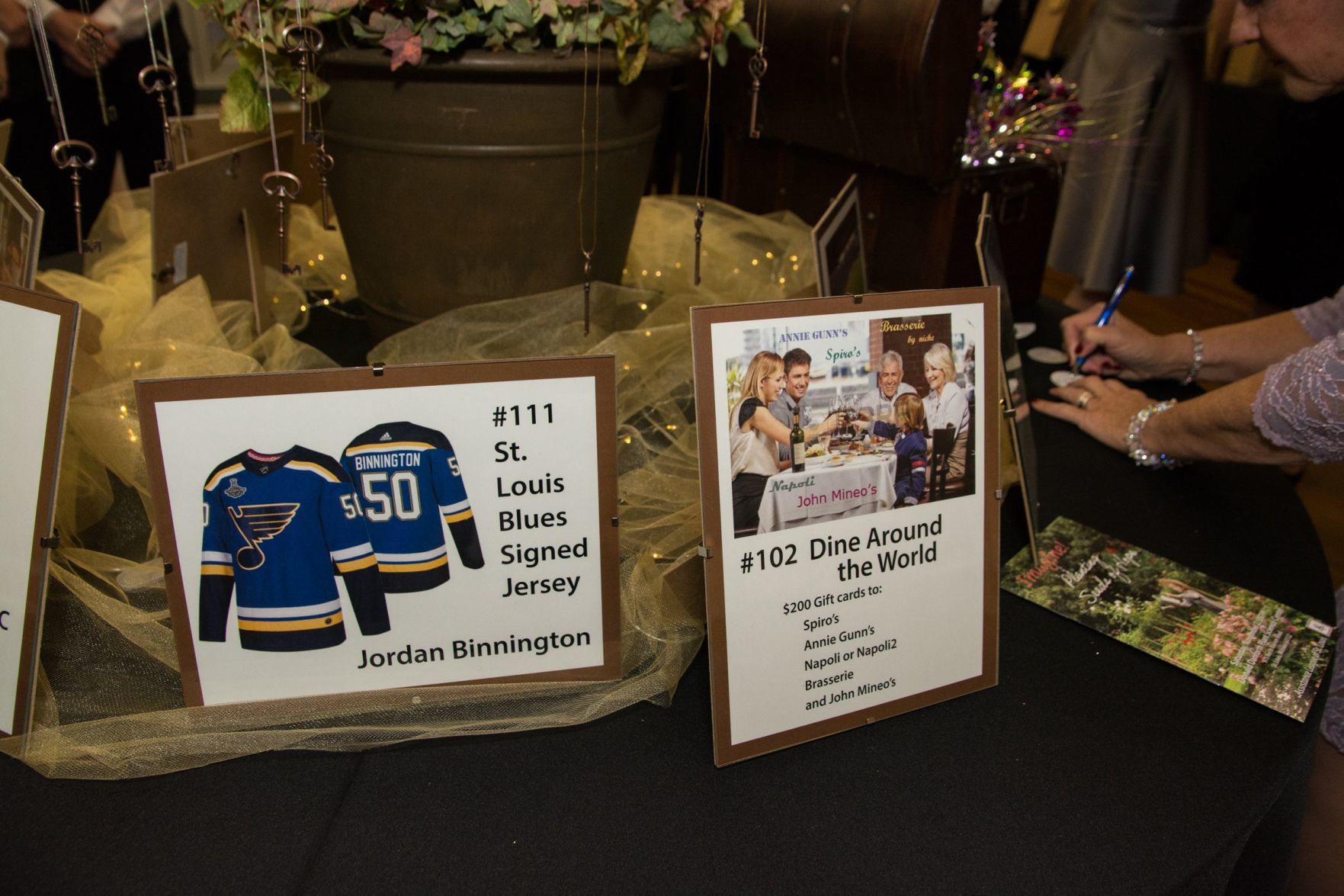 Silent auction items